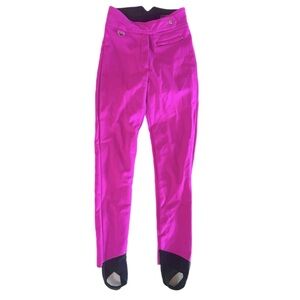 Vintage Tyrolia Skiwear by Head Schoeller Of Switzerland Hot Pink Ski Pants 26